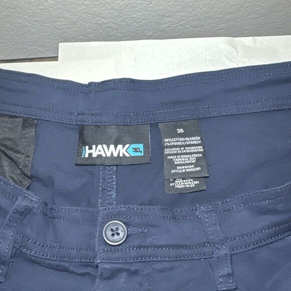 Tony Hawk Shorts Men’s 38 Black Zip Cargo Skater Skateboarder MEASURES 38 NEW - Picture 5 of 6